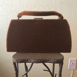 ✨SOLD✨ Vintage Orange Bristle Handbag